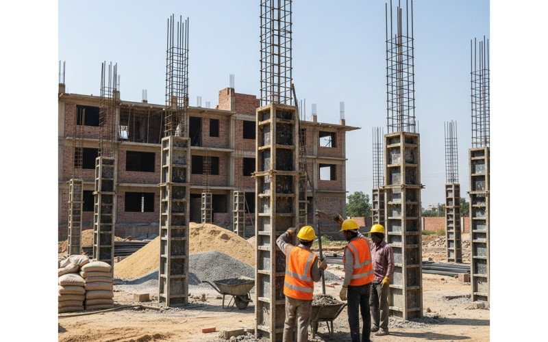 Slab Casting Update – Residential Project by Naksha Store